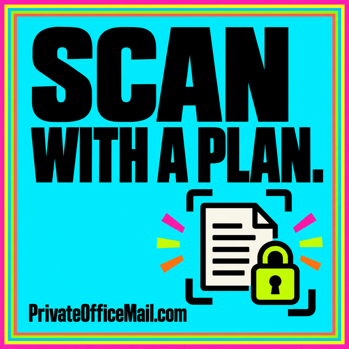 Editorial illustration of a paper envelope becoming a controlled digital document with clearly defined access.